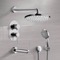 Tub and Shower Faucet Set with Handheld and Rain Shower Head